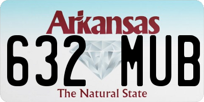 AR license plate 632MUB