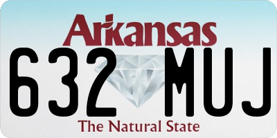 AR license plate 632MUJ
