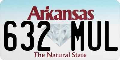 AR license plate 632MUL