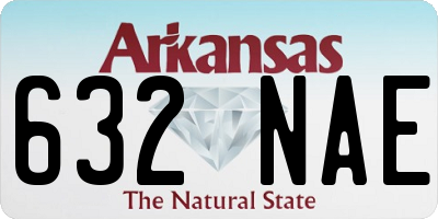 AR license plate 632NAE
