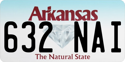 AR license plate 632NAI