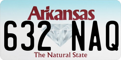 AR license plate 632NAQ