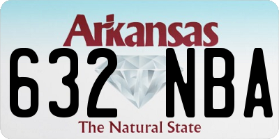 AR license plate 632NBA