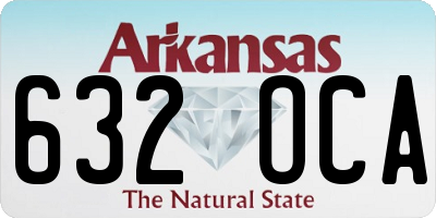 AR license plate 632OCA