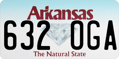 AR license plate 632OGA