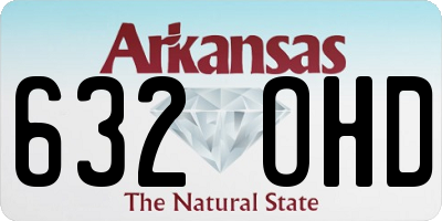 AR license plate 632OHD