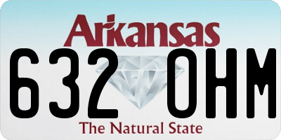 AR license plate 632OHM