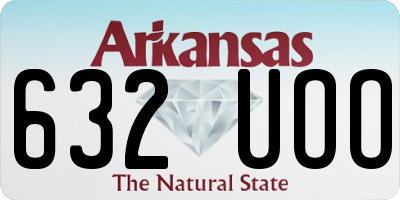 AR license plate 632UOO