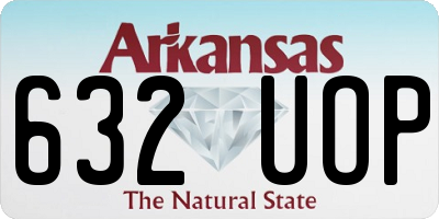 AR license plate 632UOP