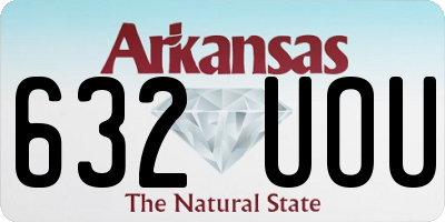 AR license plate 632UOU