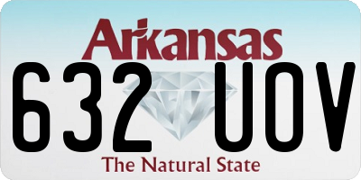 AR license plate 632UOV