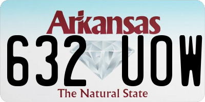 AR license plate 632UOW
