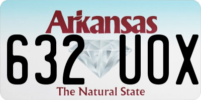 AR license plate 632UOX