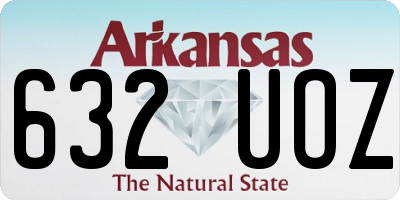 AR license plate 632UOZ