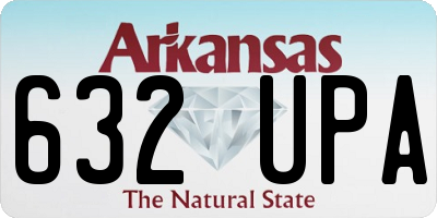 AR license plate 632UPA