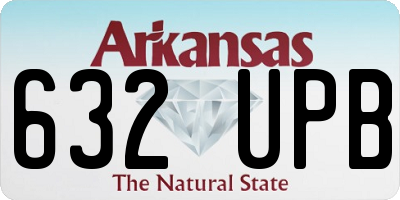 AR license plate 632UPB