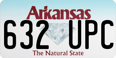 AR license plate 632UPC