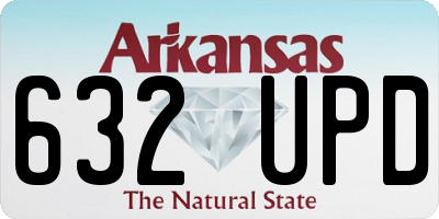 AR license plate 632UPD