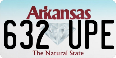 AR license plate 632UPE