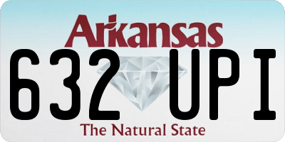 AR license plate 632UPI