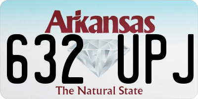AR license plate 632UPJ