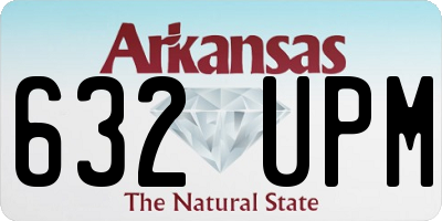 AR license plate 632UPM