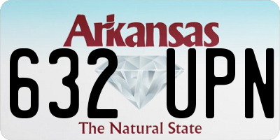 AR license plate 632UPN