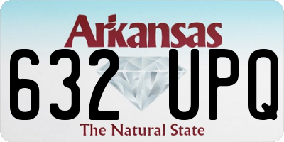 AR license plate 632UPQ