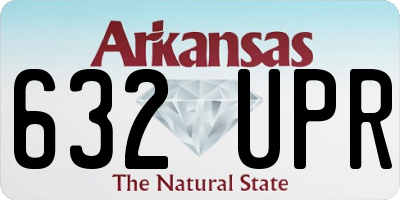 AR license plate 632UPR