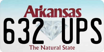 AR license plate 632UPS