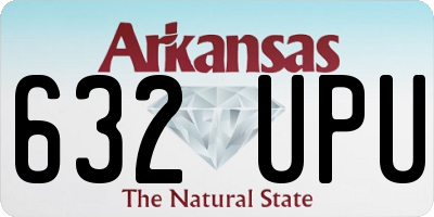 AR license plate 632UPU
