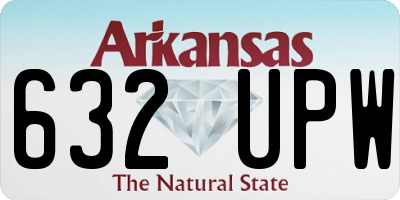 AR license plate 632UPW