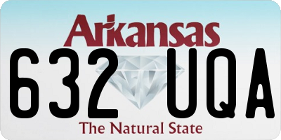 AR license plate 632UQA