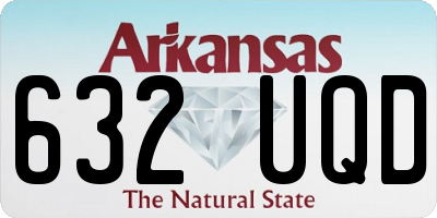 AR license plate 632UQD