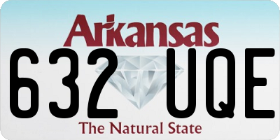 AR license plate 632UQE