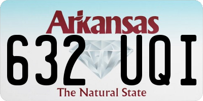 AR license plate 632UQI