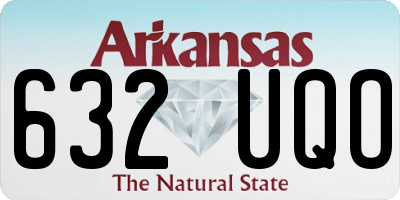 AR license plate 632UQO