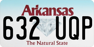 AR license plate 632UQP