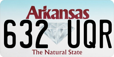 AR license plate 632UQR