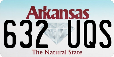 AR license plate 632UQS