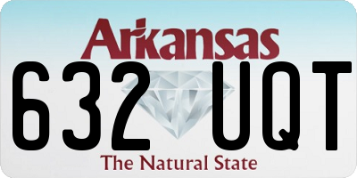 AR license plate 632UQT