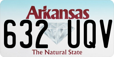 AR license plate 632UQV