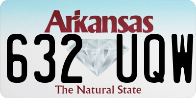 AR license plate 632UQW
