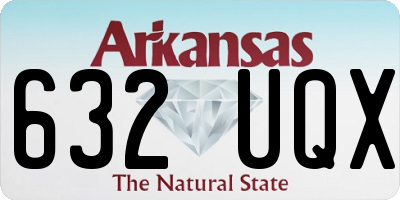 AR license plate 632UQX