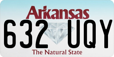 AR license plate 632UQY