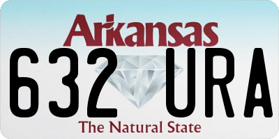 AR license plate 632URA