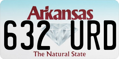 AR license plate 632URD