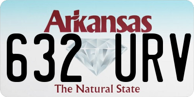 AR license plate 632URV