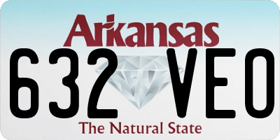 AR license plate 632VEO