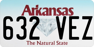AR license plate 632VEZ